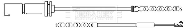 BORG & BECK Сигнализатор, износ тормозных колодок BWL3091